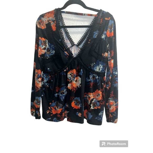✨Anthropologie Maeve Riley Floral Multicolor Sz Small Top✨ - Picture 4 of 7